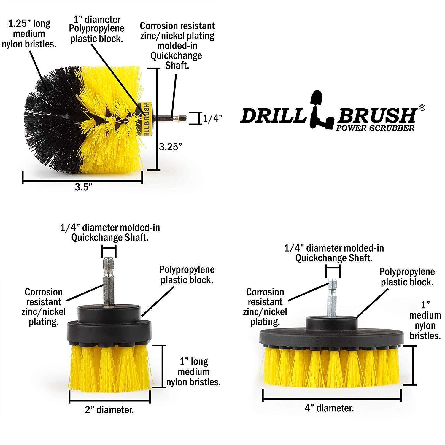 Electric drill brush head