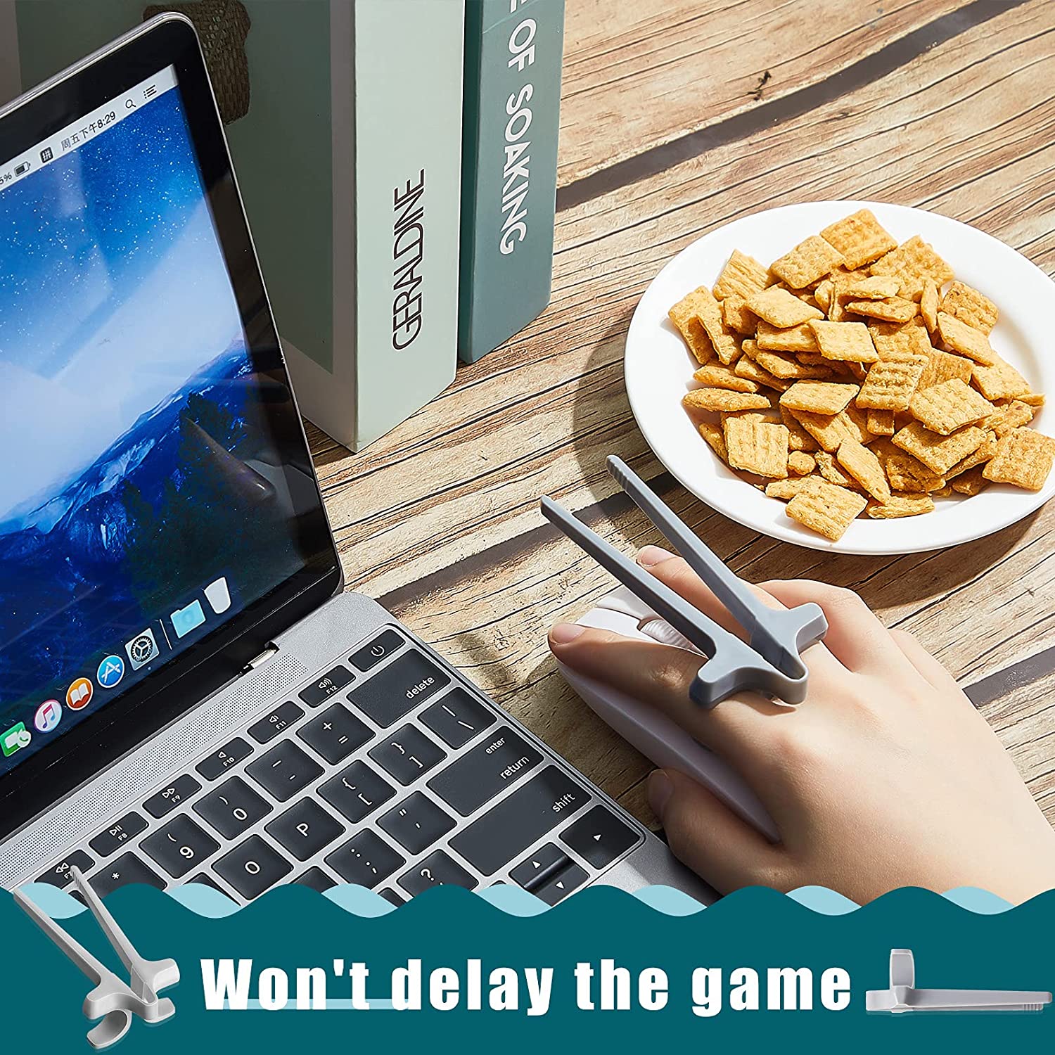 Gamers lazy snack chopstick holder