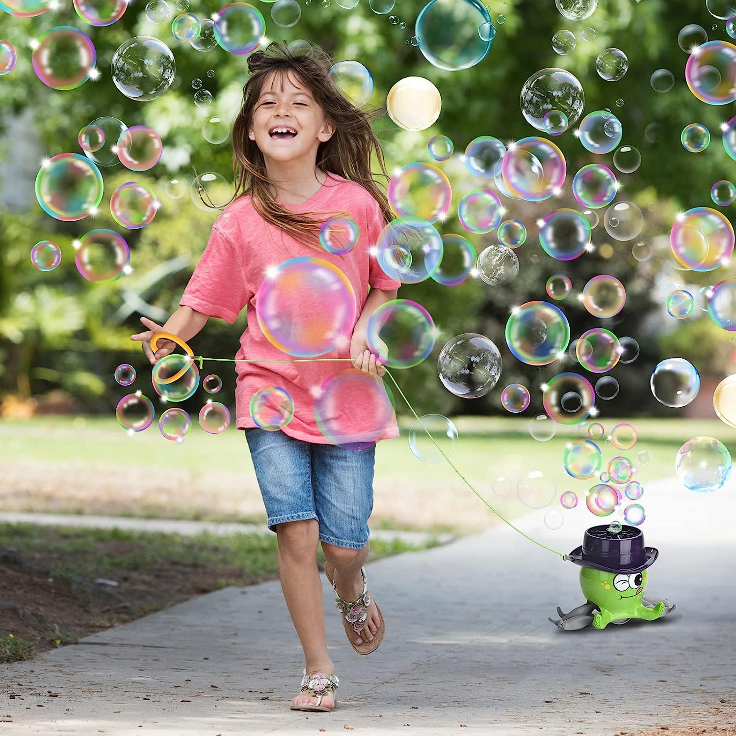 Octopus bubble machine