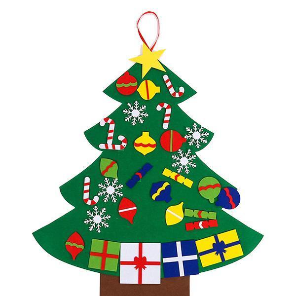 DIY felt christmas tree（Best Gift For Children.）