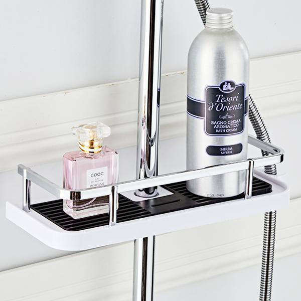 Adjustable Bathroom Pole Shower Shelf
