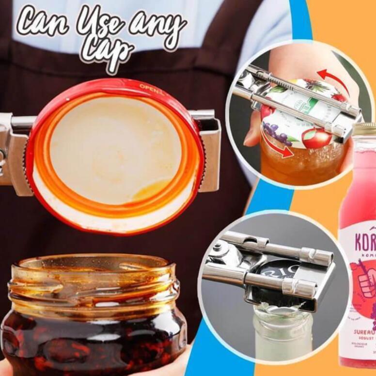 Adjustable can opener (Free keychain bottle opener)