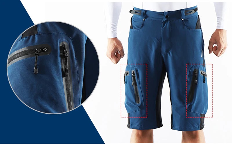 ARSUXEO Men's Outdoor Sports Cycling Shorts MTB Downhill Trousers Mountain Bike Bicycle Shorts Water Resistant Loose Fit 1202 ARSUXEO Men's Outdoor Sports Cycling Shorts MTB Downhill Trousers Mountain Bike Bicycle Shorts Water Resistant Loose Fit 1202