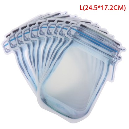 Reusable Mason Bottle Ziplock Bags