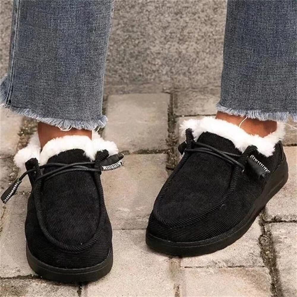 WOMEN‘S SOFT HEAD THICK BOTTOM ORTHOTIC ARCH SUPPORT WOOL THICK WARM COTTON SHOES