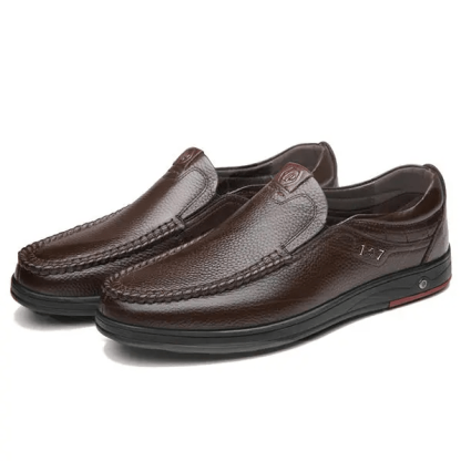 🔥Hot Sale🎁--50% OFF 🎉 Mens Genuine Soft Insole Casual Business Slip On Loafers
