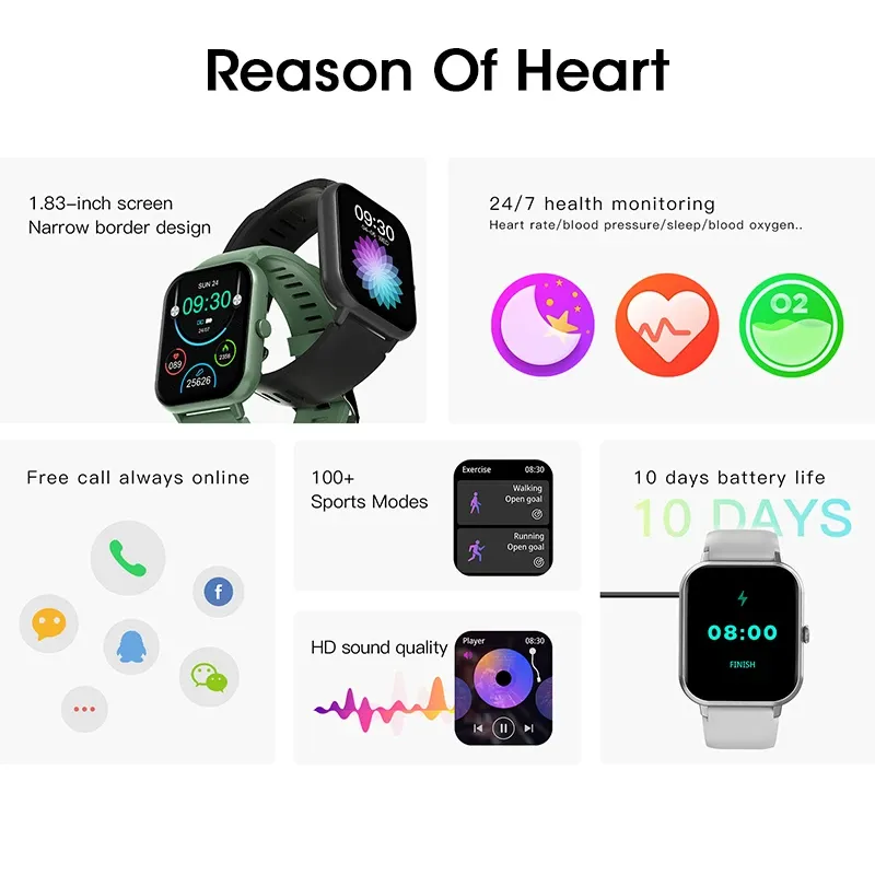🔥Last Day Promotion 50% OFF🔥 Bluetooth fashion smartwatch