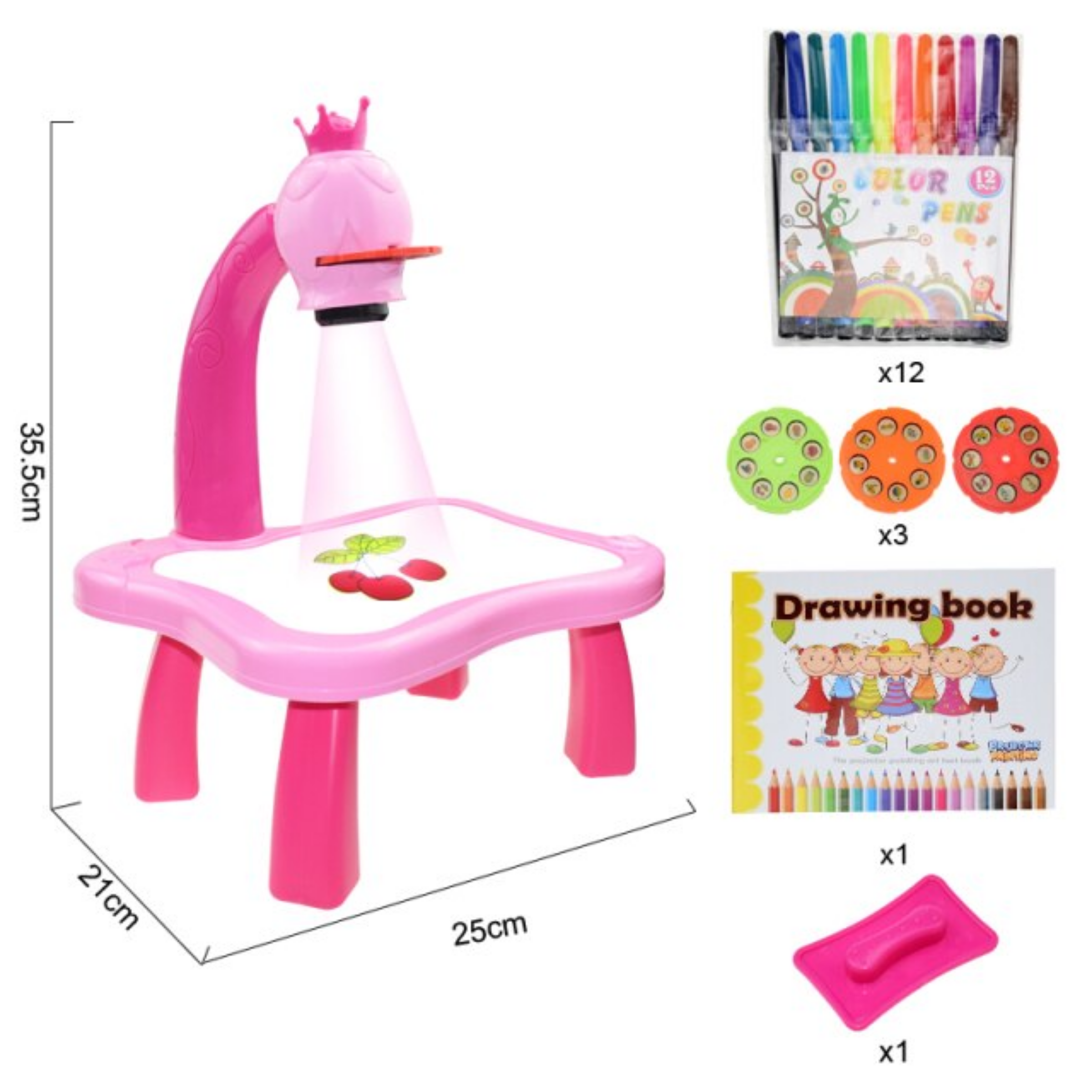 Best gifts for Christmas children Children LED Art Drawing Projector Painting Table