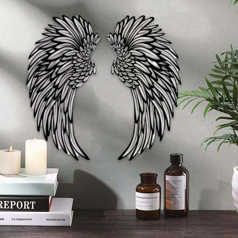 🔥Last Day 49% OFF🔥 1 Pair Angel Wings Metal Wallart Art With Led Lights 🎁