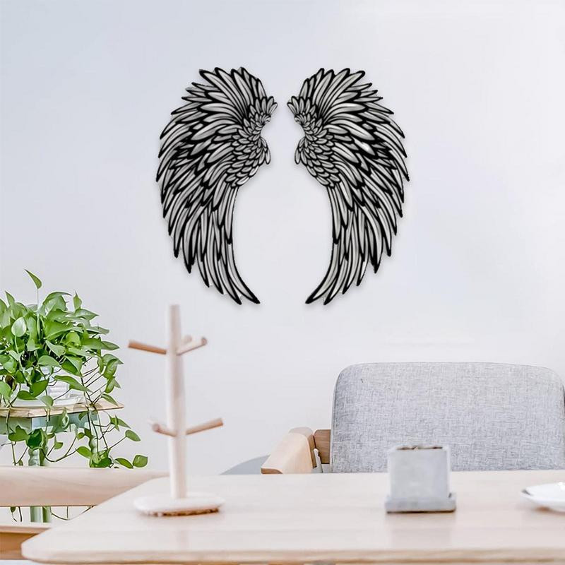 🔥Last Day 49% OFF🔥 1 Pair Angel Wings Metal Wallart Art With Led Lights 🎁