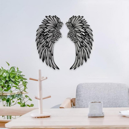 🔥Last Day 49% OFF🔥 1 Pair Angel Wings Metal Wallart Art With Led Lights 🎁
