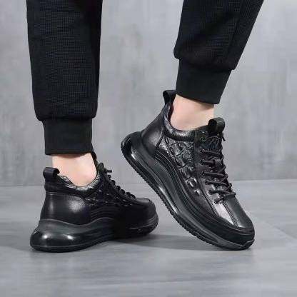 Men's Cowhide Sports Air Cushion Casual Shoes