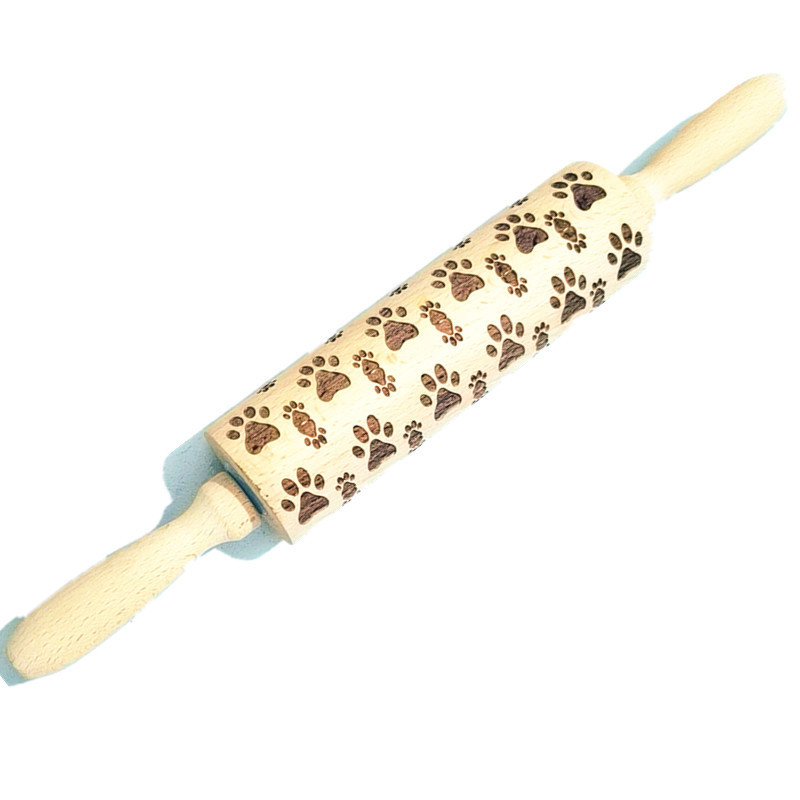 CHRISTMAS EMBOSSING ROLLING PIN