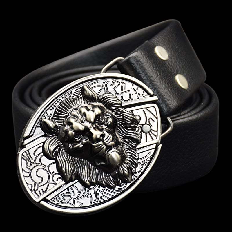 🔥LAST DAY 50% OFF🔥Fashion Punk Men's Genuine Leather Belt With Knife