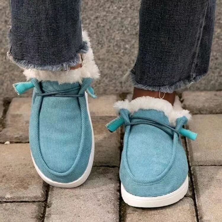 WOMEN‘S SOFT HEAD THICK BOTTOM ORTHOTIC ARCH SUPPORT WOOL THICK WARM COTTON SHOES