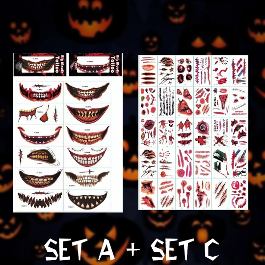 Halloween Tattoo – 🎃Halloween Prank Makeup Temporary Tattoo🎃