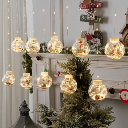 🌲 CHRISTMAS SPHERE CURTAIN ❄ FREE SHIPPING - ✅ TRENDING PRODUCT