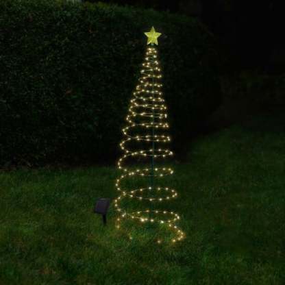 Solar Metal LED Christmas Tree Decoration String Lights