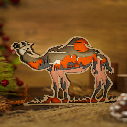 Elk Carving Handcraft Gift