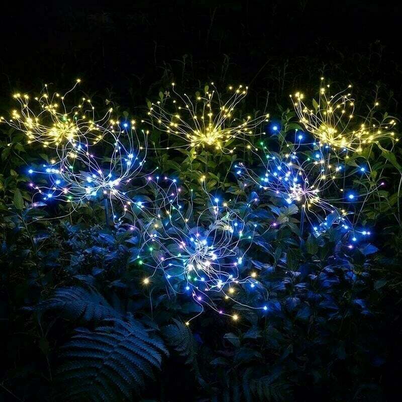 Last Day 70%OFF- Waterproof Solar Garden Fireworks Lamp