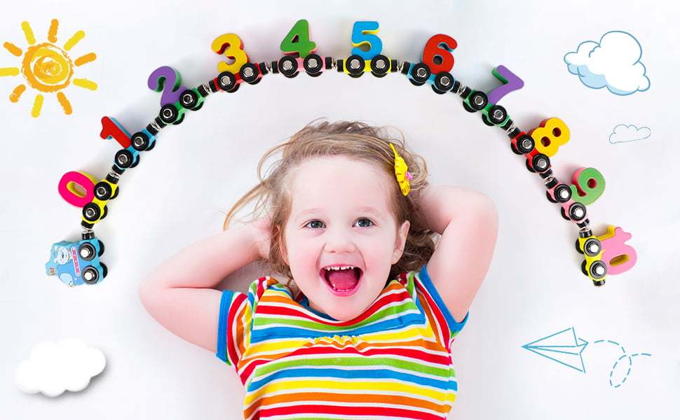🔥Last Day Promotion 40% OFF - Numbers And Letters Magnetic Train Puzz