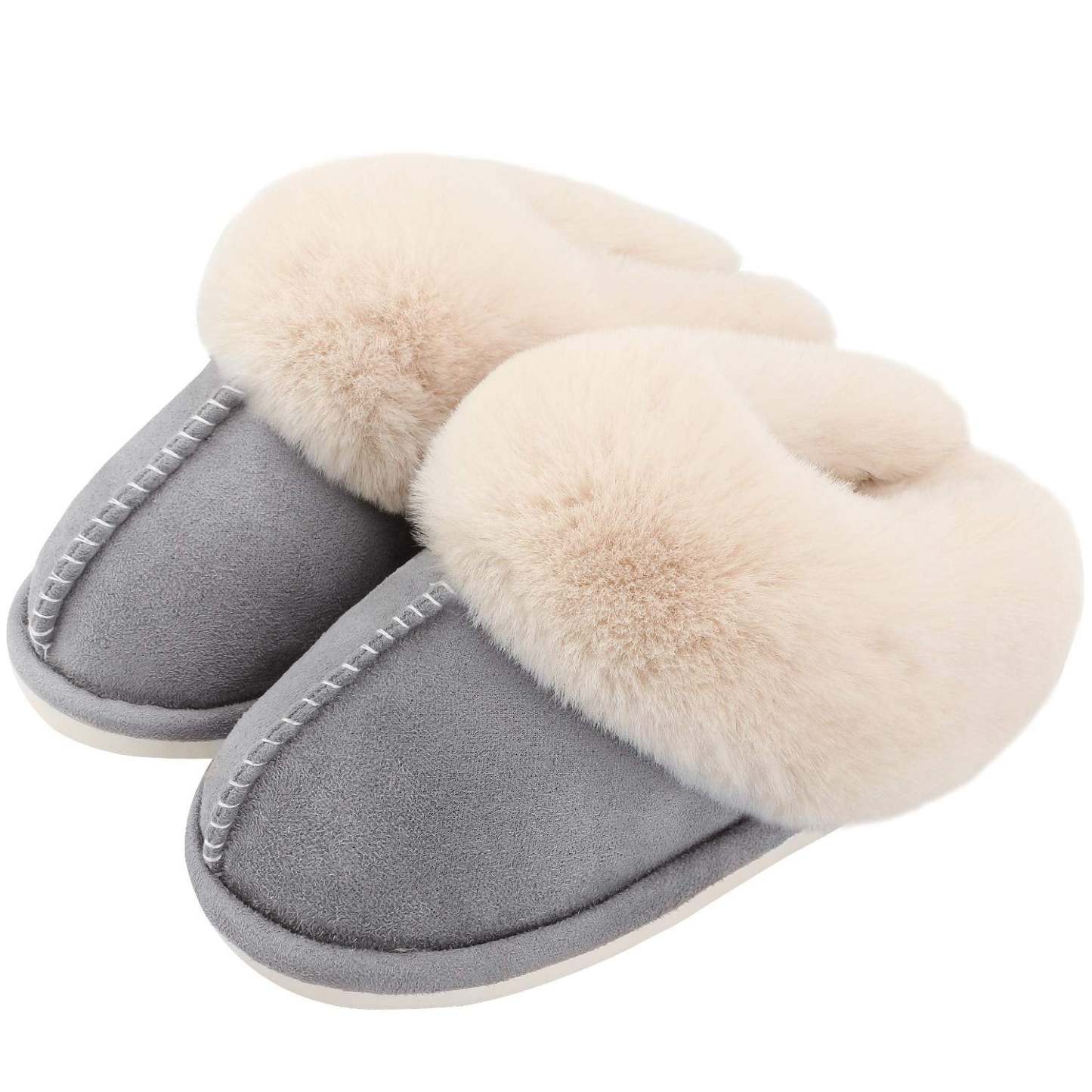 🔥EARLY WINTER PRE-SALE -50% OFF🔥LADIES FLUFFY LINED WARM NON SLIP SLIPPERS