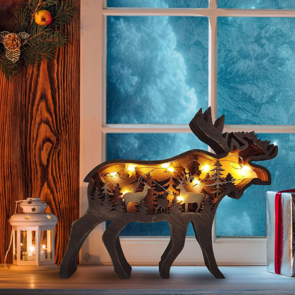 Elk Carving Handcraft Gift