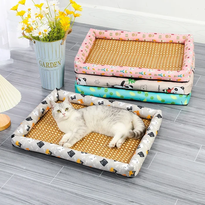 🔥Last Day Promotion-59% OFF🔥Ice Rattan Cooling Bed For Cats/Dogs