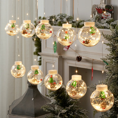 🌲 CHRISTMAS SPHERE CURTAIN ❄ FREE SHIPPING - ✅ TRENDING PRODUCT