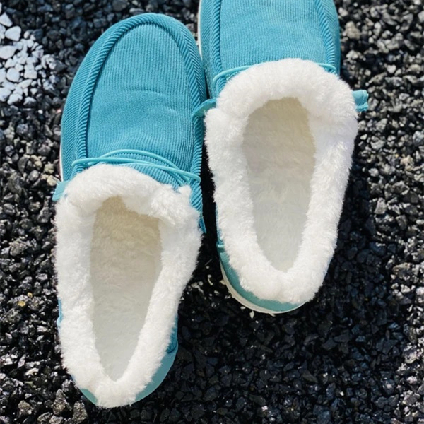 WOMEN‘S SOFT HEAD THICK BOTTOM ORTHOTIC ARCH SUPPORT WOOL THICK WARM COTTON SHOES