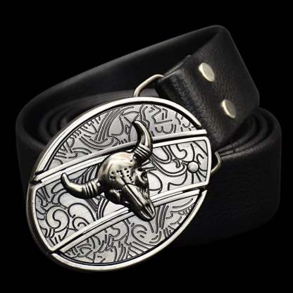 🔥LAST DAY 50% OFF🔥Fashion Punk Men's Genuine Leather Belt With Knife