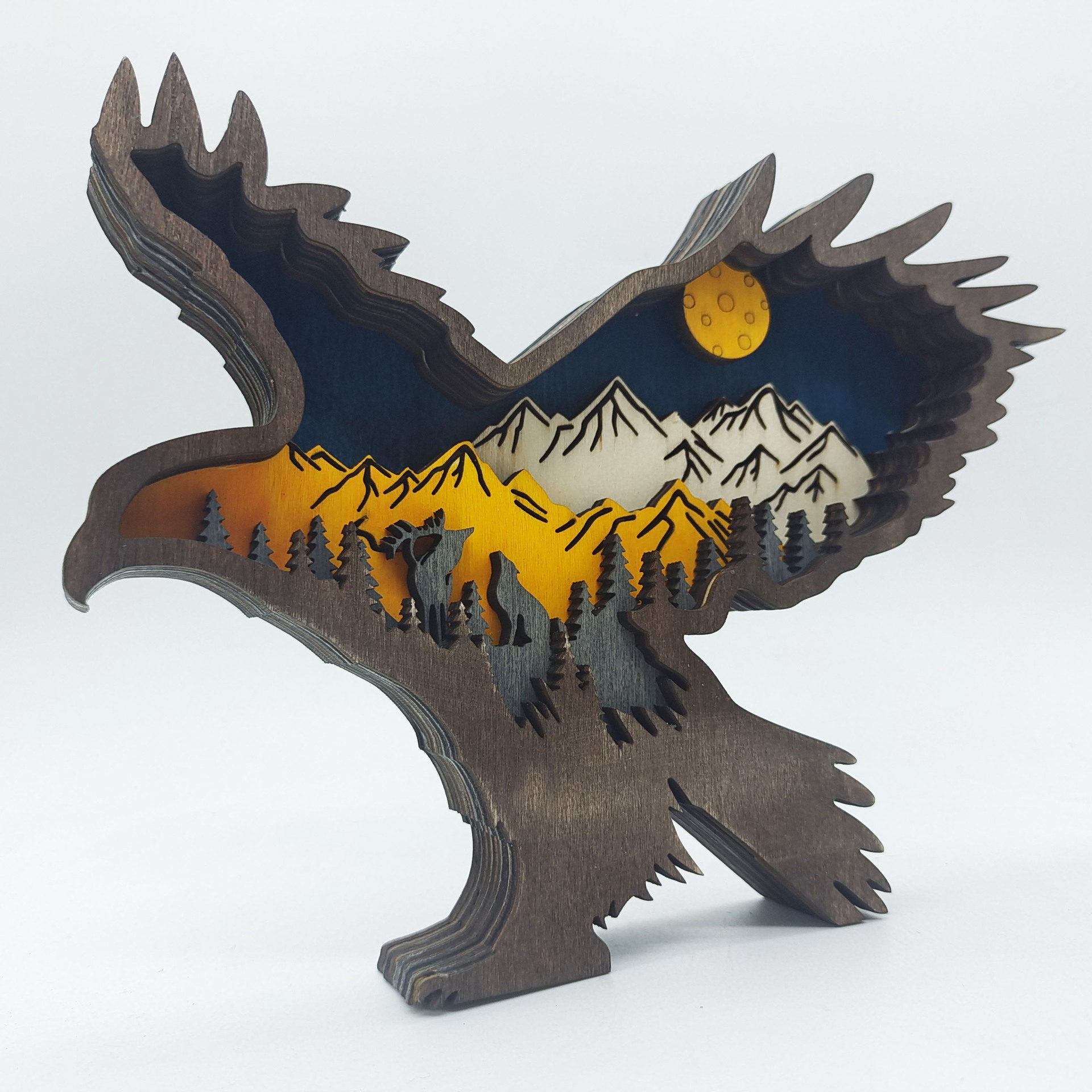 Elk Carving Handcraft Gift