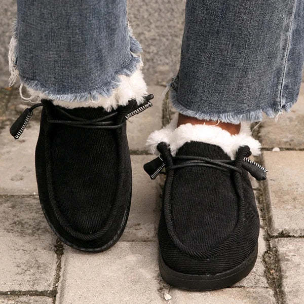 WOMEN‘S SOFT HEAD THICK BOTTOM ORTHOTIC ARCH SUPPORT WOOL THICK WARM COTTON SHOES