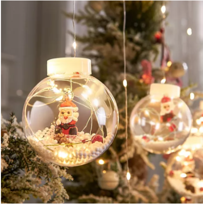 🌲 CHRISTMAS SPHERE CURTAIN ❄ FREE SHIPPING - ✅ TRENDING PRODUCT