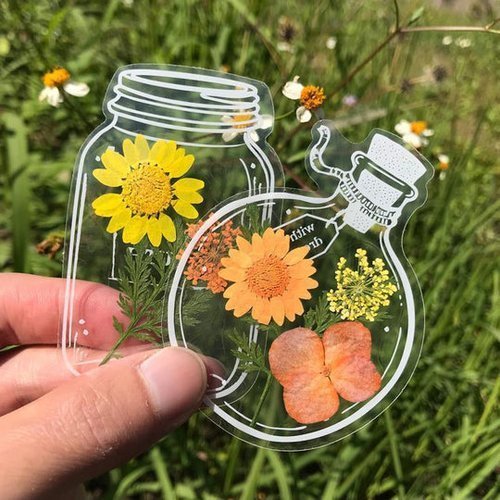 DIY Transparent Dried Flower Bookmarks(15pcs/set)💝FREE GIFT RIBBON