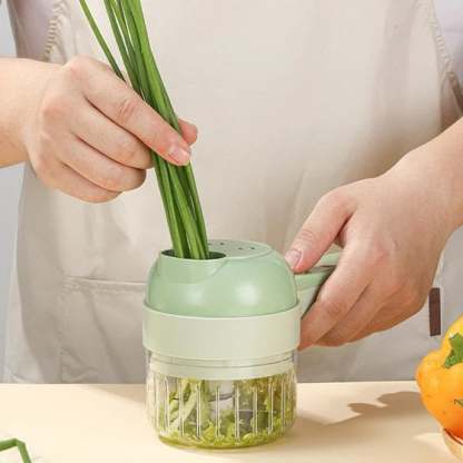 🔥Black Friday 49% OFF🔥 -4 IN 1 PORTABLE ELECTRIC VEGETABLE CUTTER SET