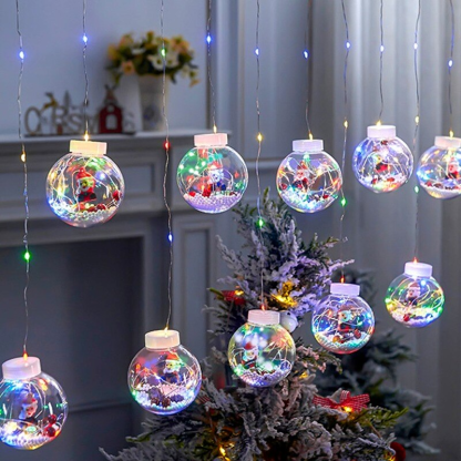 🌲 CHRISTMAS SPHERE CURTAIN ❄ FREE SHIPPING - ✅ TRENDING PRODUCT