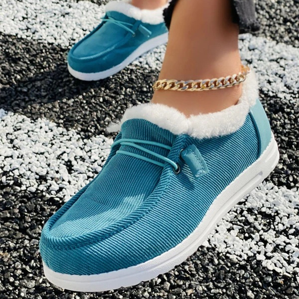 WOMEN‘S SOFT HEAD THICK BOTTOM ORTHOTIC ARCH SUPPORT WOOL THICK WARM COTTON SHOES