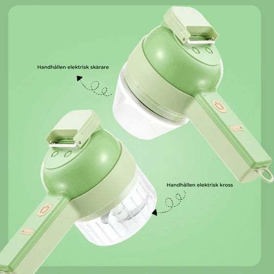 🔥Black Friday 49% OFF🔥 -4 IN 1 PORTABLE ELECTRIC VEGETABLE CUTTER SE