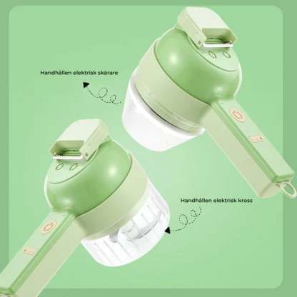 🔥Black Friday 49% OFF🔥 -4 IN 1 PORTABLE ELECTRIC VEGETABLE CUTTER SET
