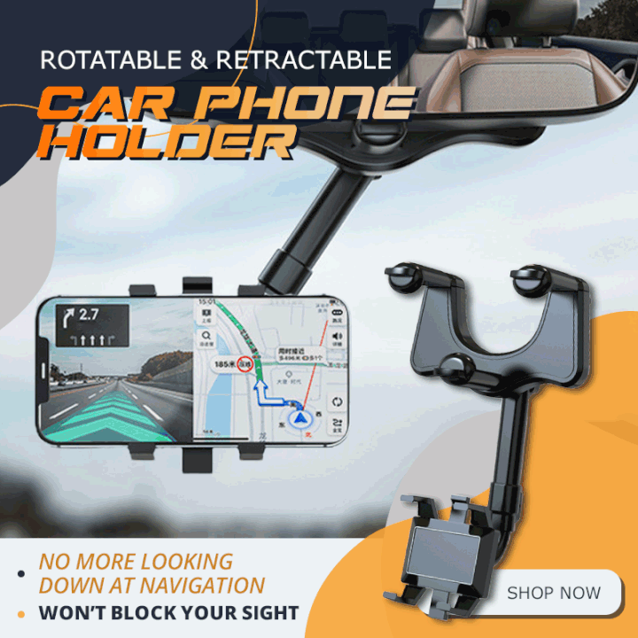 (🎅 HOT SALE NOW-48% OFF) -Rotatable and Retractable Car Phone Holder(BUY 2 GET 10%OFF)