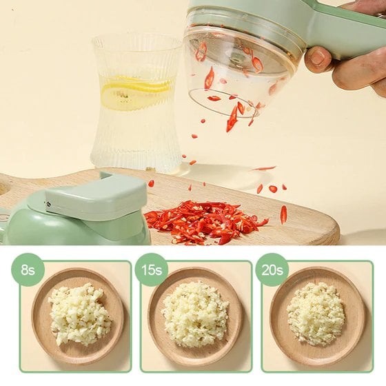 🔥Black Friday 49% OFF🔥 -4 IN 1 PORTABLE ELECTRIC VEGETABLE CUTTER SET