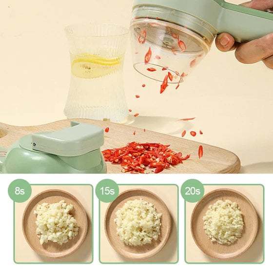 🔥Black Friday 49% OFF🔥 -4 IN 1 PORTABLE ELECTRIC VEGETABLE CUTTER SET
