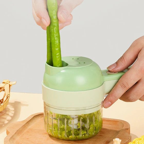 🔥Black Friday 49% OFF🔥 -4 IN 1 PORTABLE ELECTRIC VEGETABLE CUTTER SET
