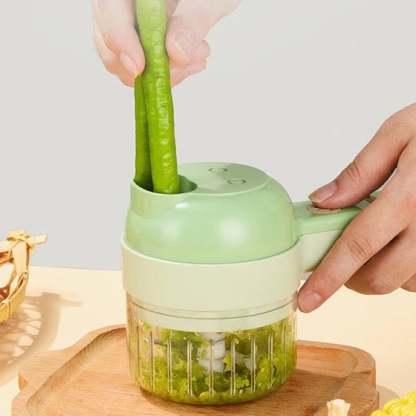 🔥Black Friday 49% OFF🔥 -4 IN 1 PORTABLE ELECTRIC VEGETABLE CUTTER SET