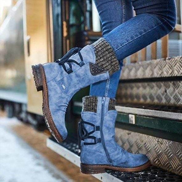 2022 WINTER WARM BACK LACE UP SNOW BOOTS