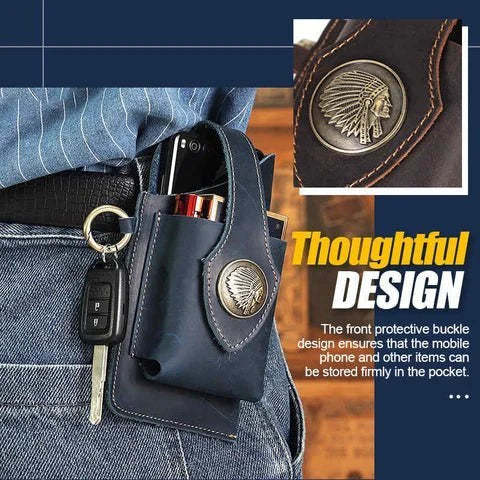 Multifunctional Leather Mobile Phone Bag