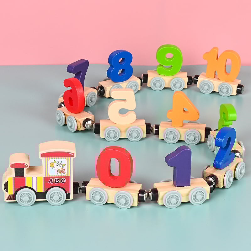 🔥Last Day Promotion 40% OFF - Numbers And Letters Magnetic Train Puzz