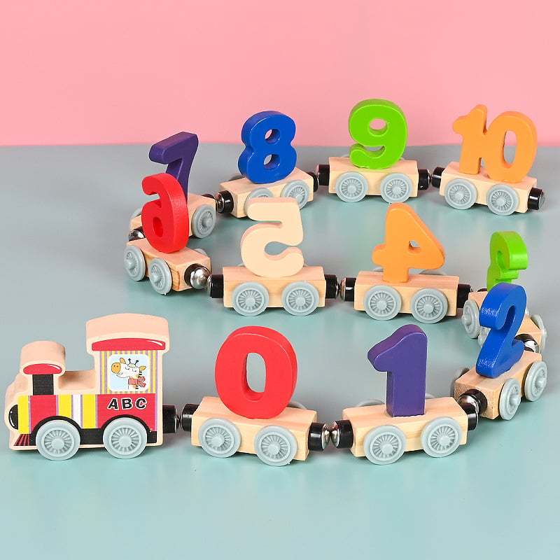 🔥Last Day Promotion 40% OFF - Numbers And Letters Magnetic Train Puzz