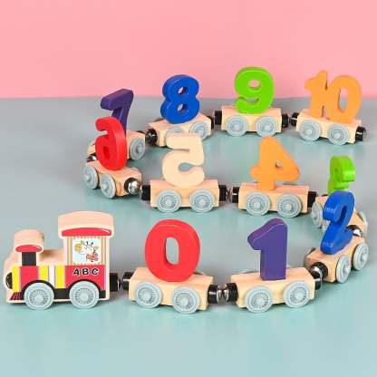 🔥Last Day Promotion 40% OFF - Numbers And Letters Magnetic Train Puzz